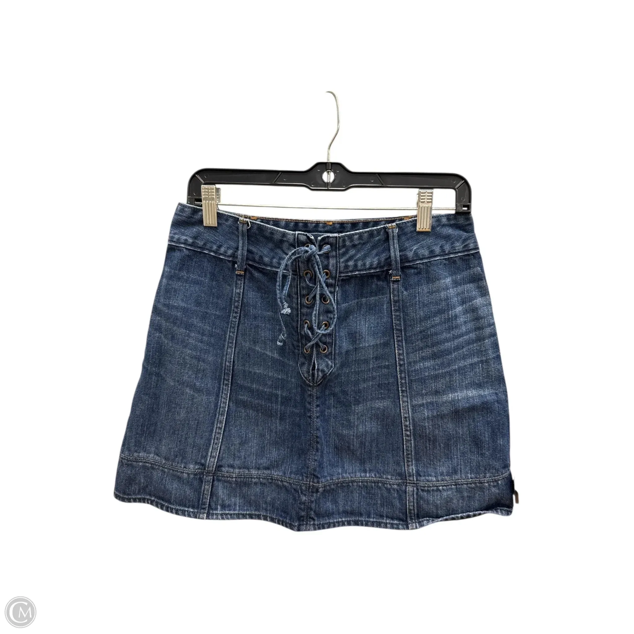 Skirt Mini & Short By Abercrombie And Fitch In Blue Denim. Size: 8