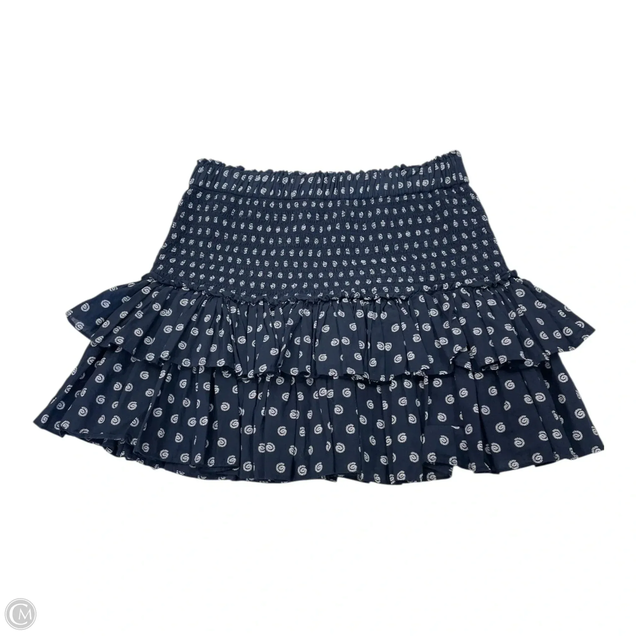 Skirt Mini & Short By Loft In Blue & White. Size: L