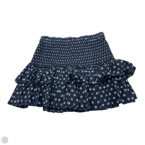 Skirt Mini & Short By Loft In Blue & White. Size: L
