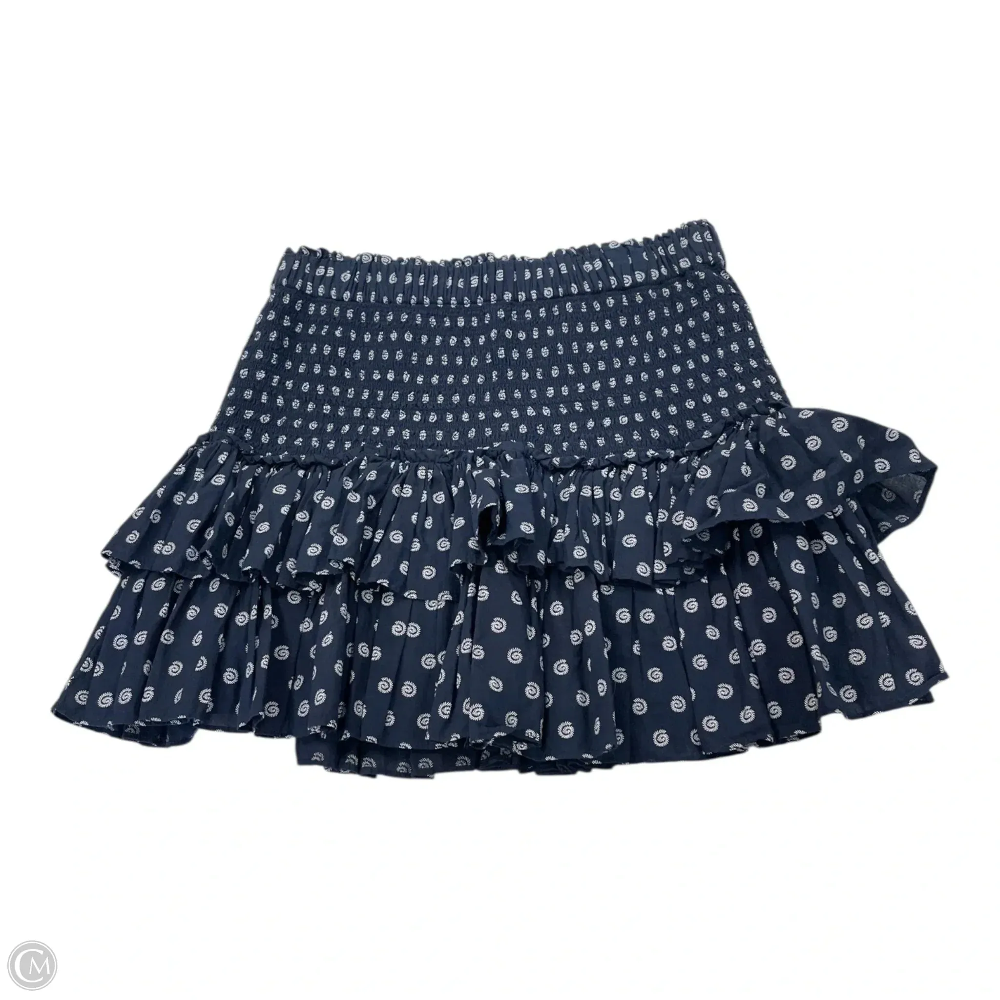 Skirt Mini & Short By Loft In Blue & White. Size: L