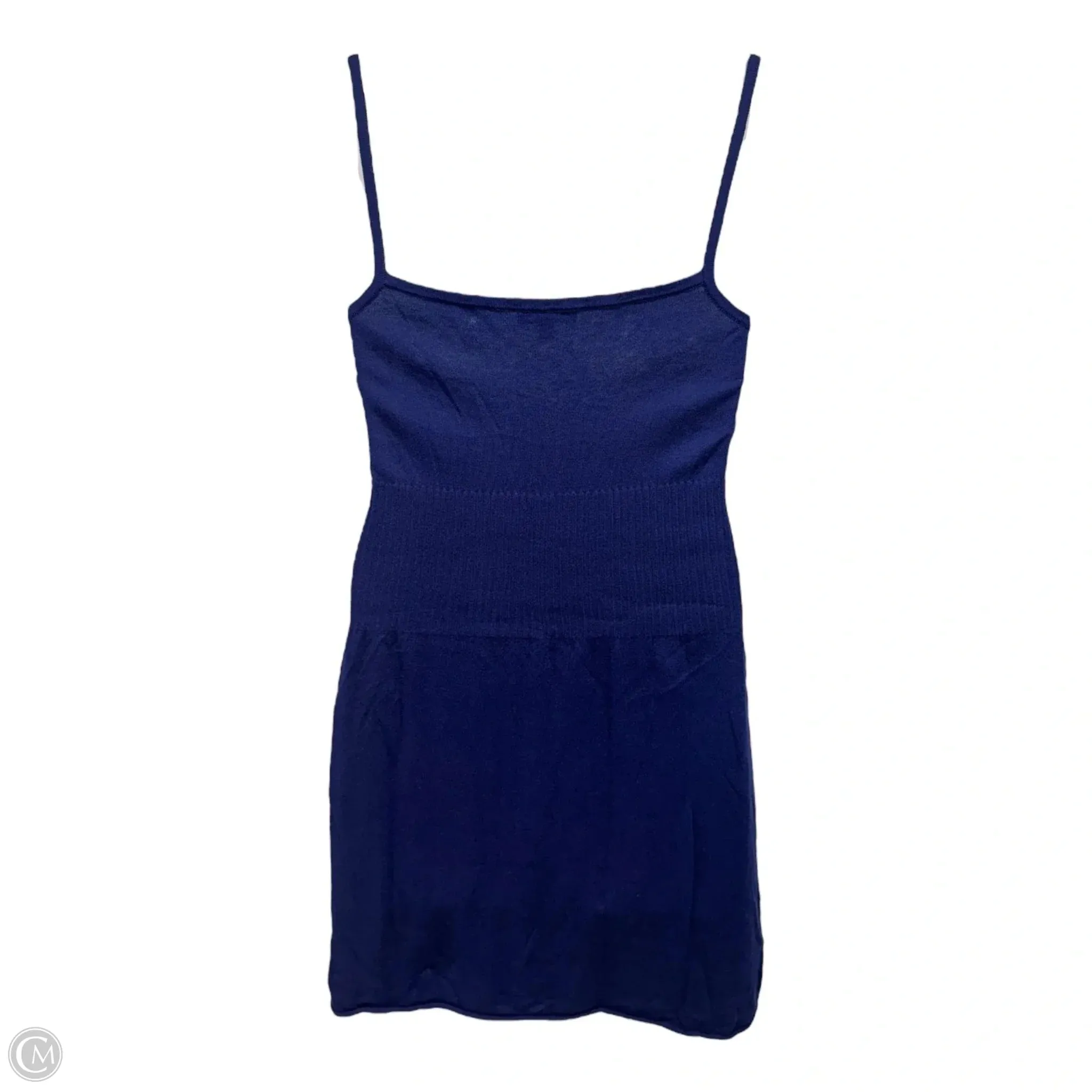 Sophia Knit Dress Casual Short By Collaboration In Blue. Size: M