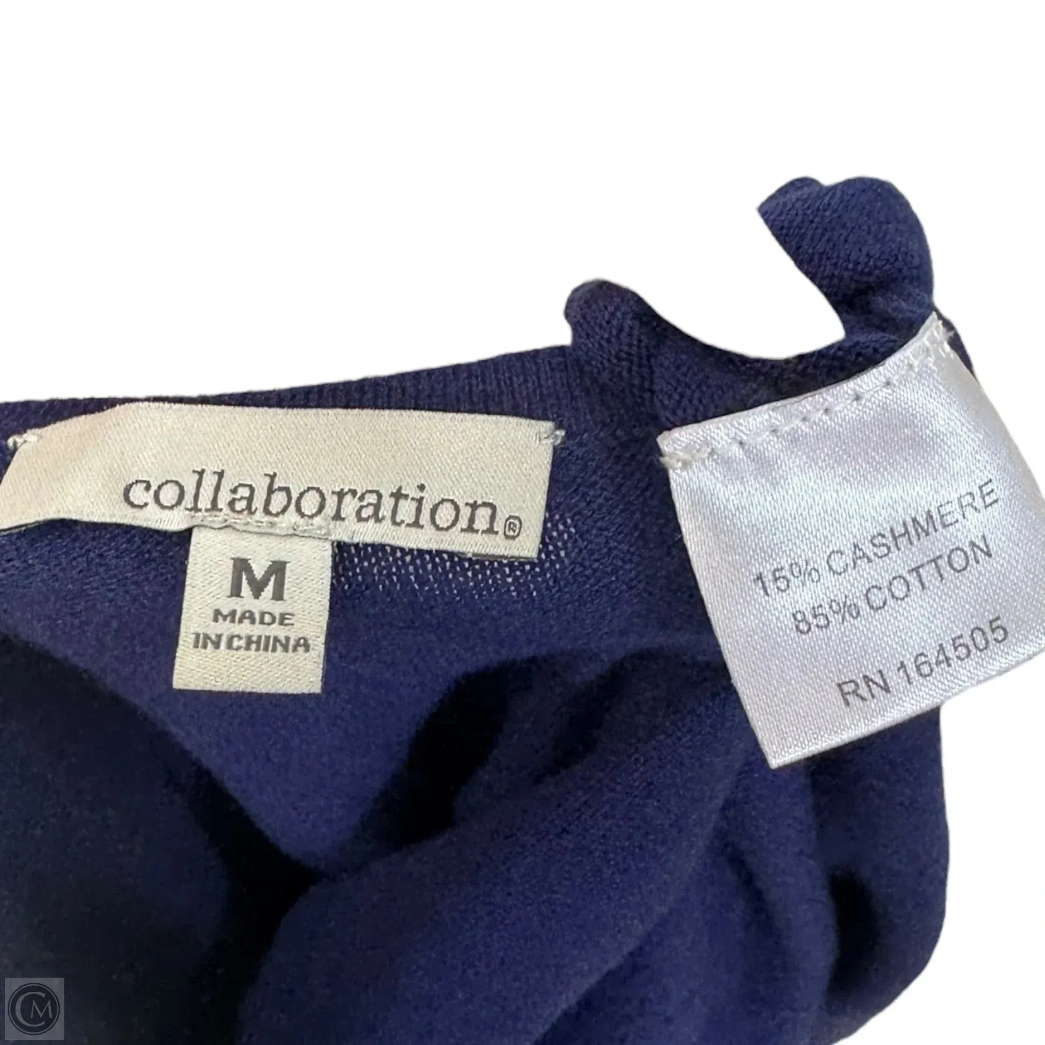 Sophia Knit Dress Casual Short By Collaboration In Blue. Size: M
