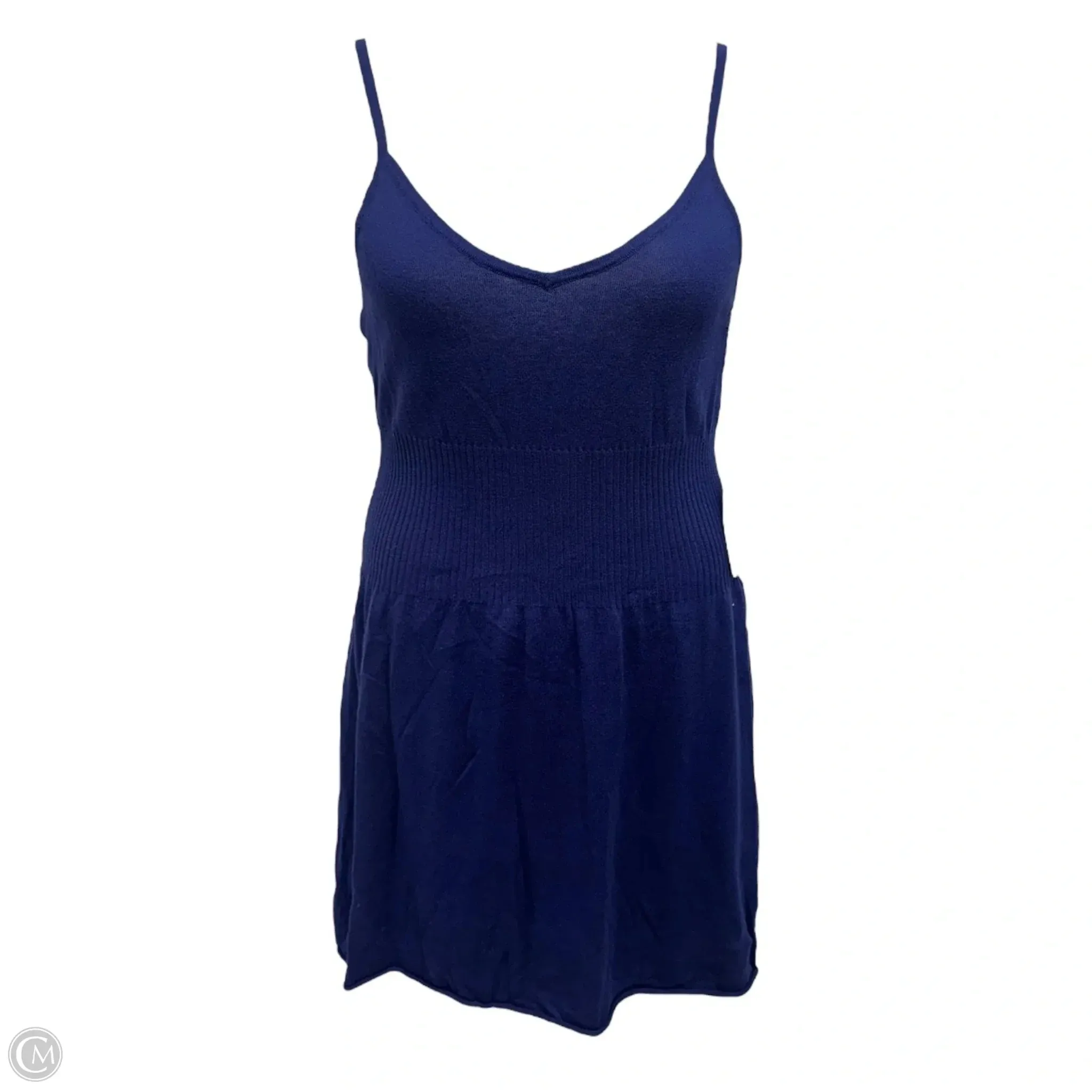 Sophia Knit Dress Casual Short By Collaboration In Blue. Size: M