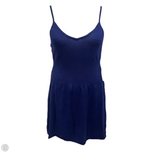 Sophia Knit Dress Casual Short By Collaboration In Blue. Size: M
