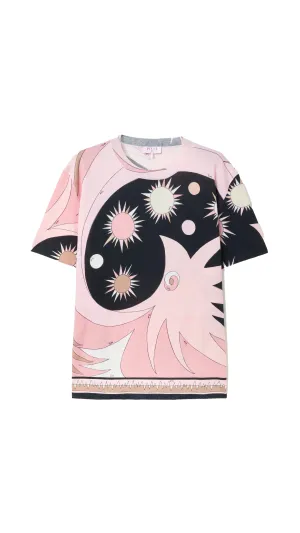 Stella Print Wool T-shirt - Pink