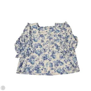 Top Long Sleeve By Cupcakes And Cashmere In Floral Print. Size: L