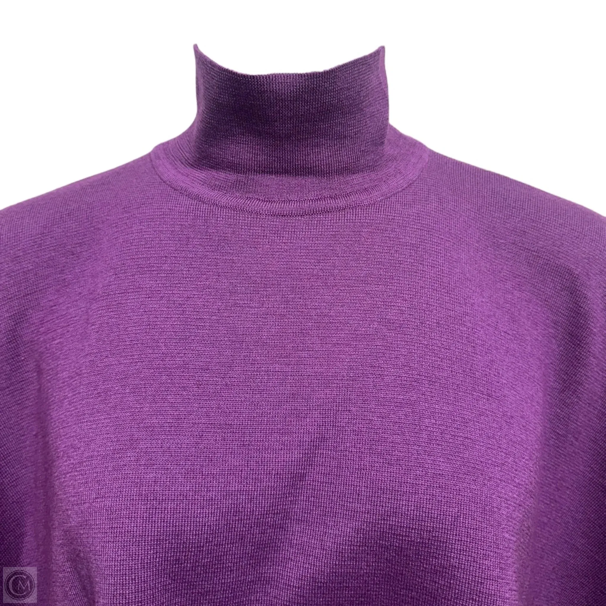 Wool Turtleneck Poncho By McCulley's In Purple. Size: Osfm